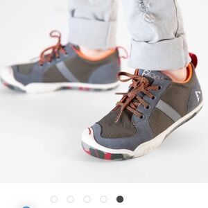 PLAE miles DRAGON SCALES Brown and Orange Casual Sneakers size 4